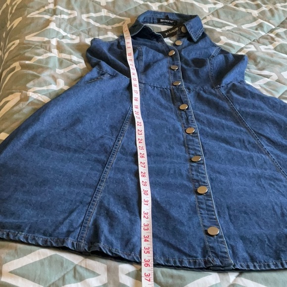 Women’s denim halter dress. Size small. NWT, measurements are in photos. - Picture 2 of 11